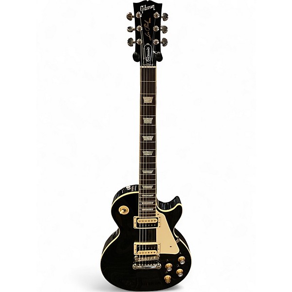 Used Gibson Les Paul Classic Black Solid Body Electric Guitar