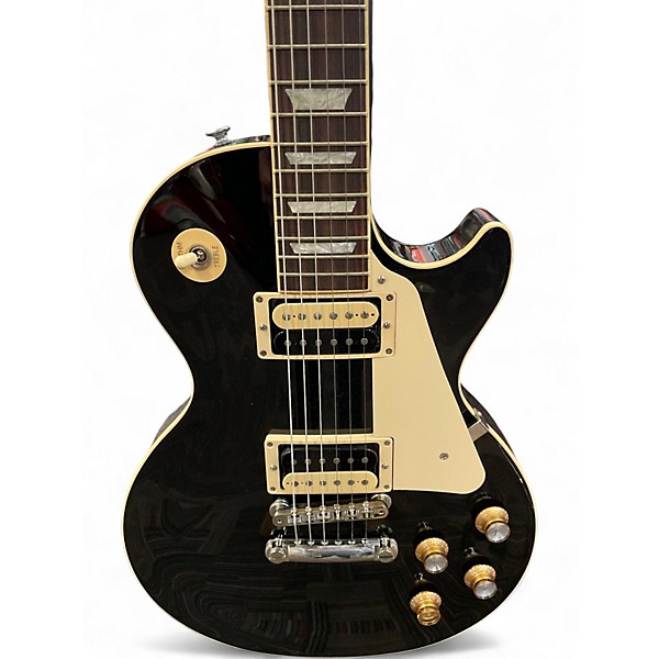 Used Gibson Les Paul Classic Black Solid Body Electric Guitar