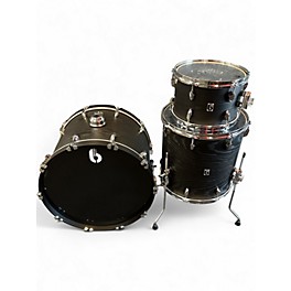 Used British Drum Co. 3 Piece Rave Club Flat Black Drum Kit