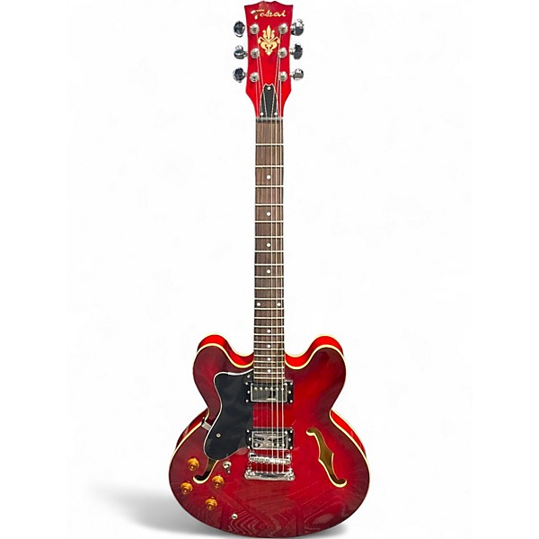 Used Tokai UES SERIES 335 STYLE LEFT HANDED RED Hollow Body Electric Guitar