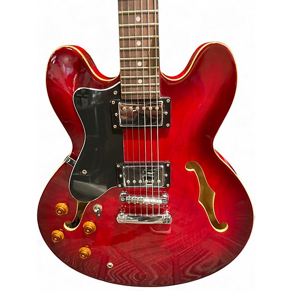 Used Tokai UES SERIES 335 STYLE LEFT HANDED RED Hollow Body Electric Guitar