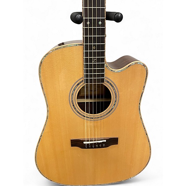 Used Zager ZAD900CE Natural Acoustic Guitar