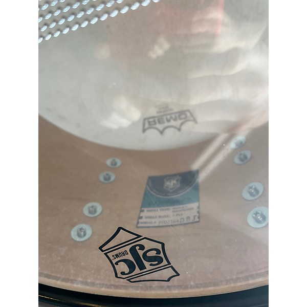 Used SJC Drums 6.5X14 PATHFINDER MIAMI TEAL SATIN Drum