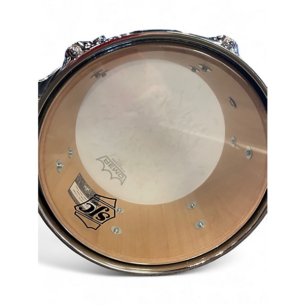 Used SJC Drums 6.5X14 PATHFINDER MIAMI TEAL SATIN Drum