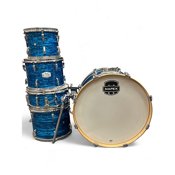 Used Pearl 5 Piece EXR SERIES SHELL PACK Blue Drum Kit