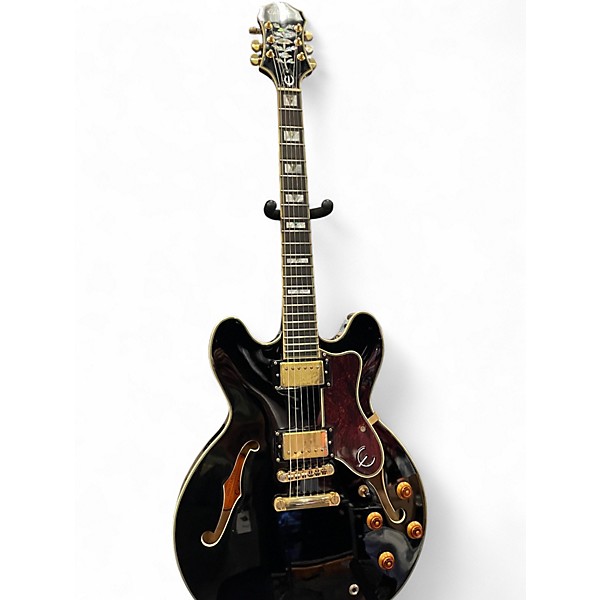 Used Epiphone Sheraton II Black Hollow Body Electric Guitar