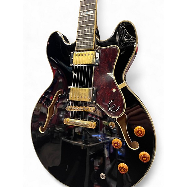 Used Epiphone Sheraton II Black Hollow Body Electric Guitar