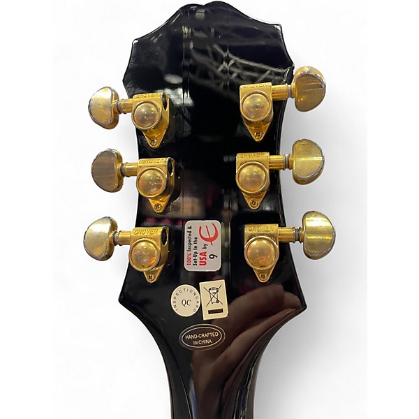 Used Epiphone Sheraton II Black Hollow Body Electric Guitar