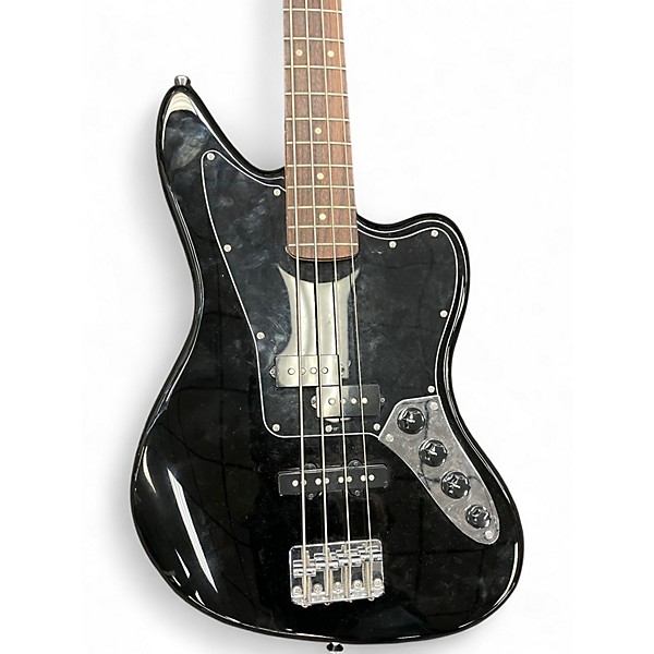 Used Squier Vintage Modified Jaguar Bass Special Black Electric Bass Guitar