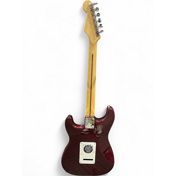 Used 2001 Fender Standard Stratocaster Maroon Solid Body Electric Guitar