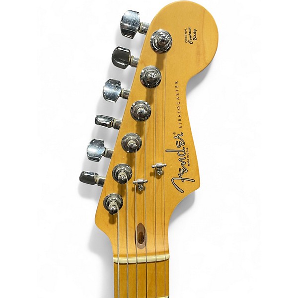 Used 2002 Fender american special stratocaster teal Solid Body Electric Guitar