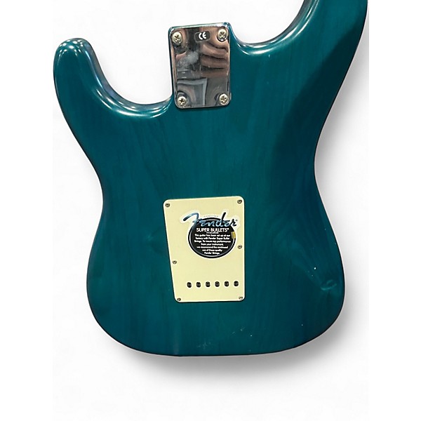 Used 2002 Fender american special stratocaster teal Solid Body Electric Guitar