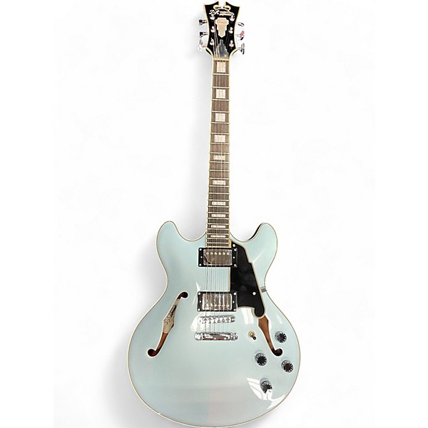Used D'Angelico Premier Series DC Ocean Turquoise Hollow Body Electric Guitar