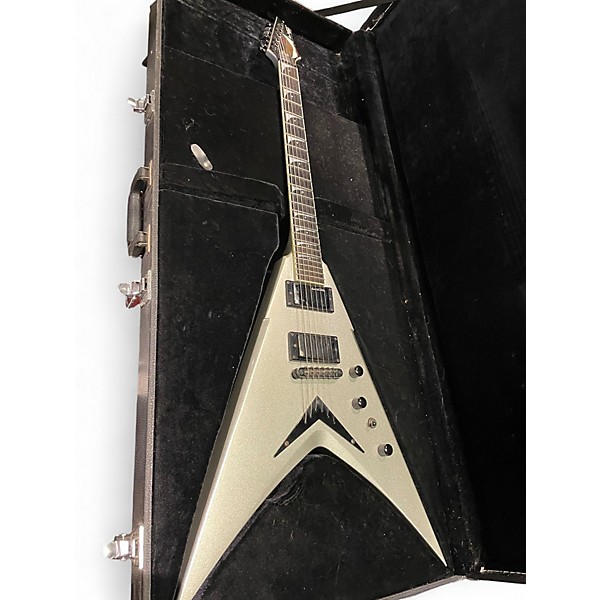 Used Dean Dave Mustaine VMNT Silver Solid Body Electric Guitar