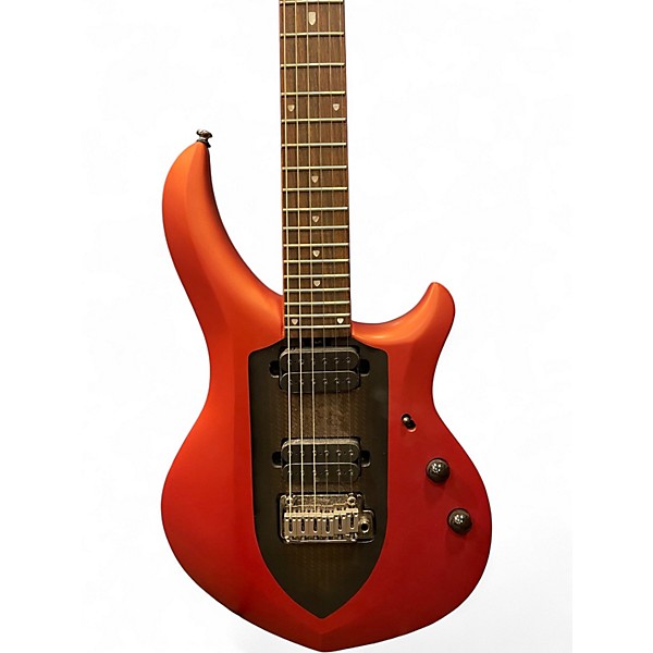 Used Sterling by Music Man JP MAJ100 Crimson Red Solid Body Electric Guitar