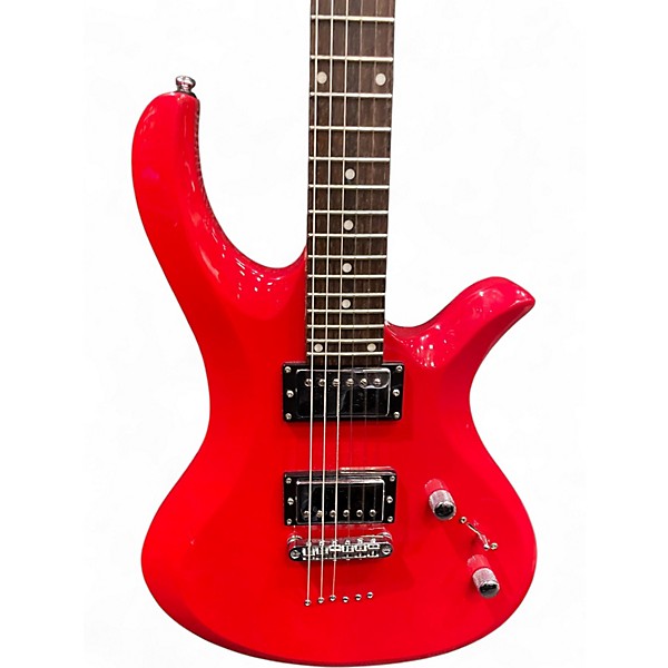 Used Schecter Guitar Research Riot 6 Red Solid Body Electric Guitar