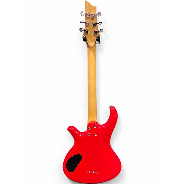 Used Schecter Guitar Research Riot 6 Red Solid Body Electric Guitar