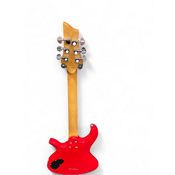 Used Schecter Guitar Research Riot 6 Red Solid Body Electric Guitar