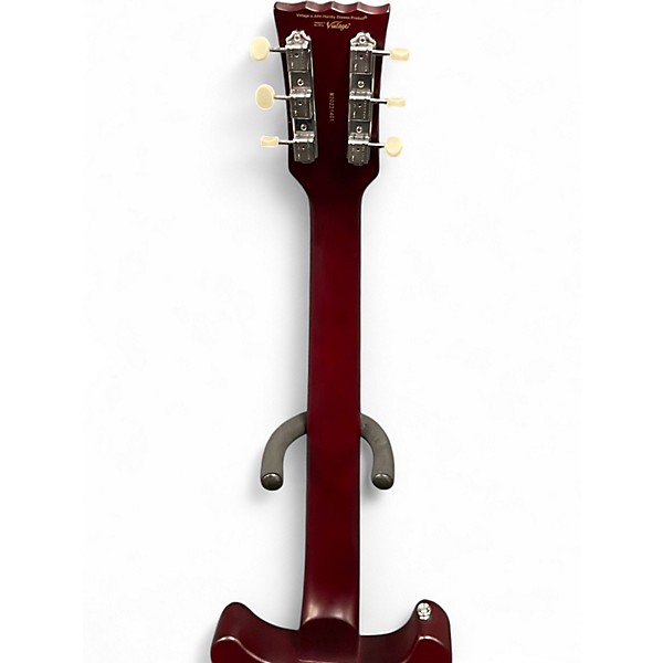 Used Vintage V130 Flat Cherry Solid Body Electric Guitar