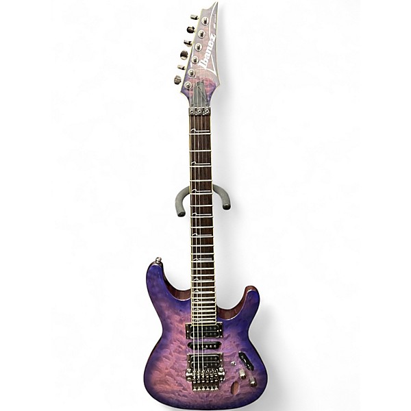 イバニーズ　S570DXQM Used Ibanez S570DXQM S Series Trans Purple Solid Body