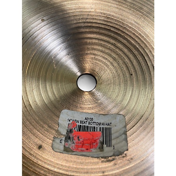 Used Zildjian 14in New Beat Hi Hat Bottom Cymbal