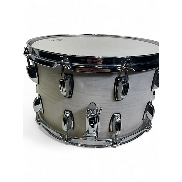 Used Ludwig 8X14 Keystone Snare Alpine White Drum