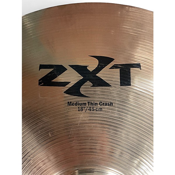 Used Zildjian 18in ZXT Medium Thin Crash Cymbal 38 | Guitar Center