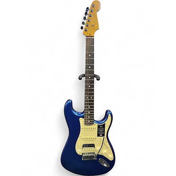 Used Fender American Ultra Stratocaster Blue Solid Body Electric Guitar