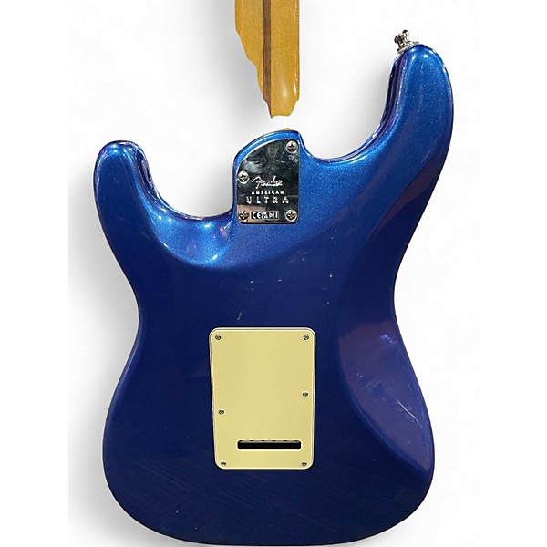 Used Fender American Ultra Stratocaster Blue Solid Body Electric Guitar