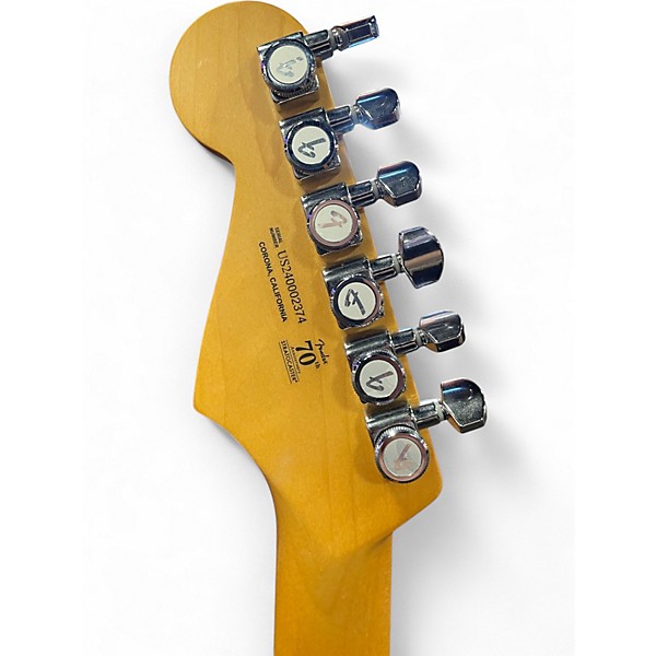 Used Fender American Ultra Stratocaster Blue Solid Body Electric Guitar