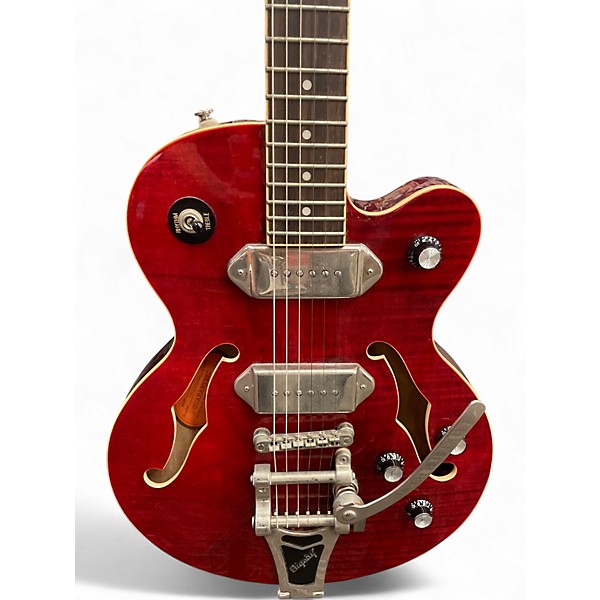 Used Epiphone Wildkat WINE RED Hollow Body Electric Guitar