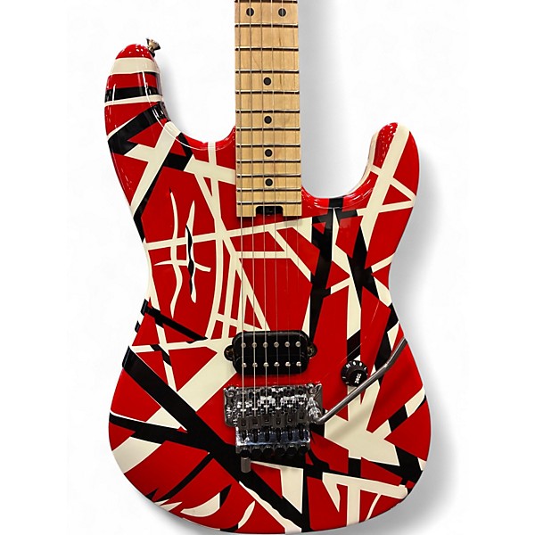 美品！EVH Striped Red with Black Stripes stripe-series-2013-red-with-