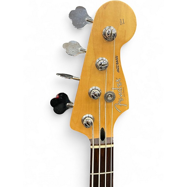 Used Fender Deluxe Jazz Bass BLACK Electric Bass Guitar
