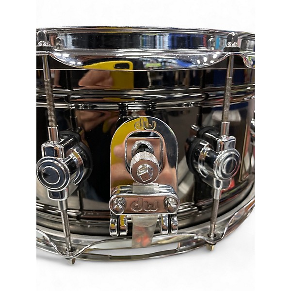 Used DW 6.5X14 DESIGN SERIES BLACK NICKEL OVER BRASS SNARE PLATED Drum