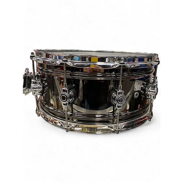 Used DW 6.5X14 DESIGN SERIES BLACK NICKEL OVER BRASS SNARE PLATED Drum