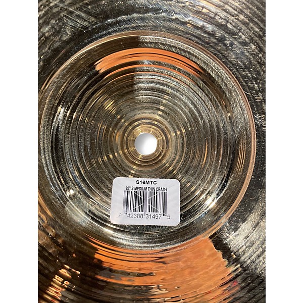 Used Zildjian 16in S Family Medium Thin Crash Cymbal