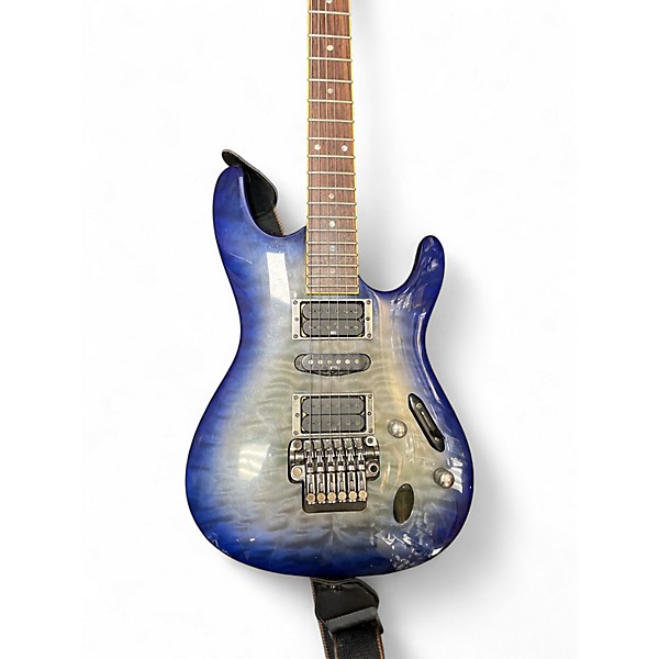 Used Ibanez S570DXQM S Series Blue Burst Solid Body Electric