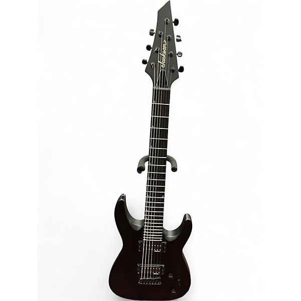 Used Jackson JS22-7 Dinky 7 String Satin Black Solid Body
