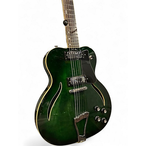 Used Eastwood MESSENGER  GREENBURST Hollow Body Electric Guitar