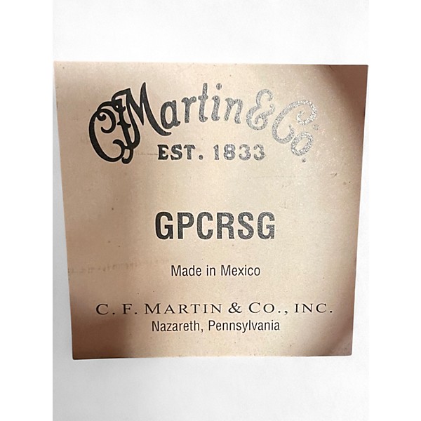 Used Martin GPCRSG Natural Acoustic Electric Guitar