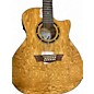 Used Dean eqa12gn burl maple 12 String Acoustic Electric Guitar