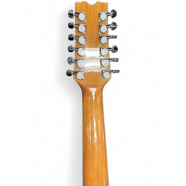 Used Dean eqa12gn burl maple 12 String Acoustic Electric Guitar