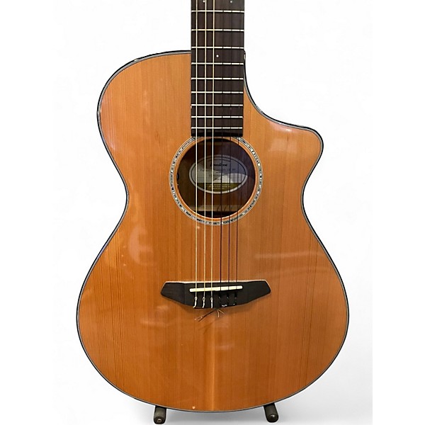 Used Breedlove Pursuit Concert Antique Natural Acoustic Electric Guitar