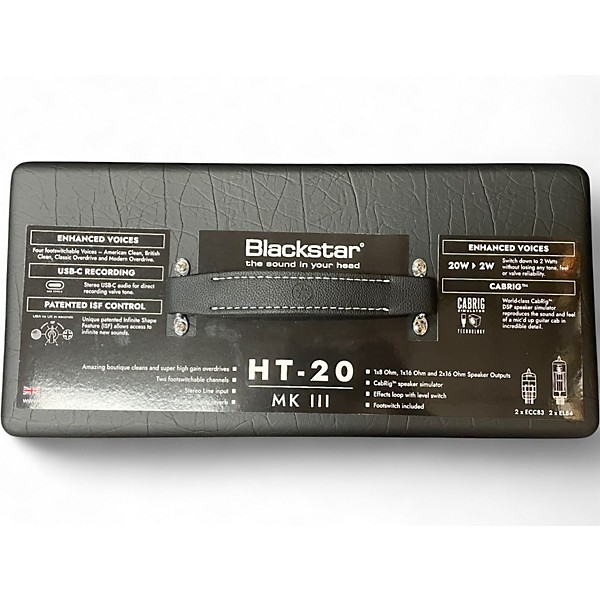 Used Blackstar HT20R MkII 20W 1x12 Tube Guitar Combo Amp