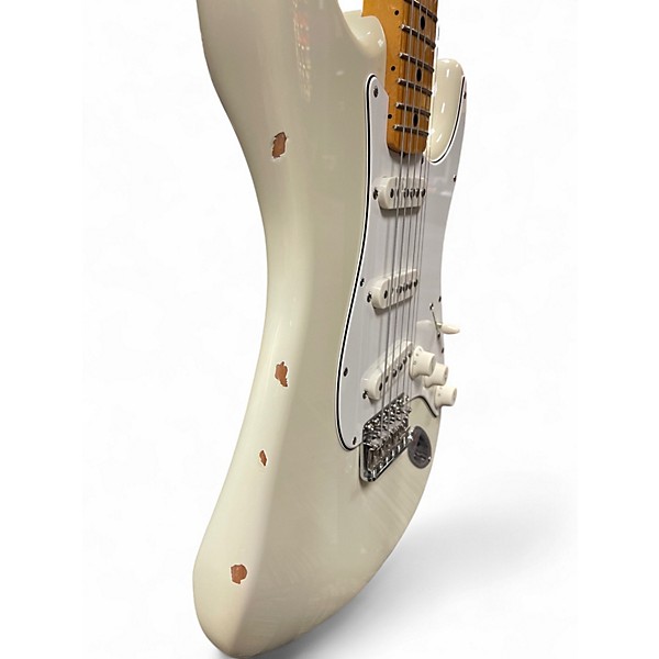 Used 2019 Fender Custom Shop Jimi Hendrix Voodoo Child Stratocaster NOS Olympic White Solid Body Electric Guitar
