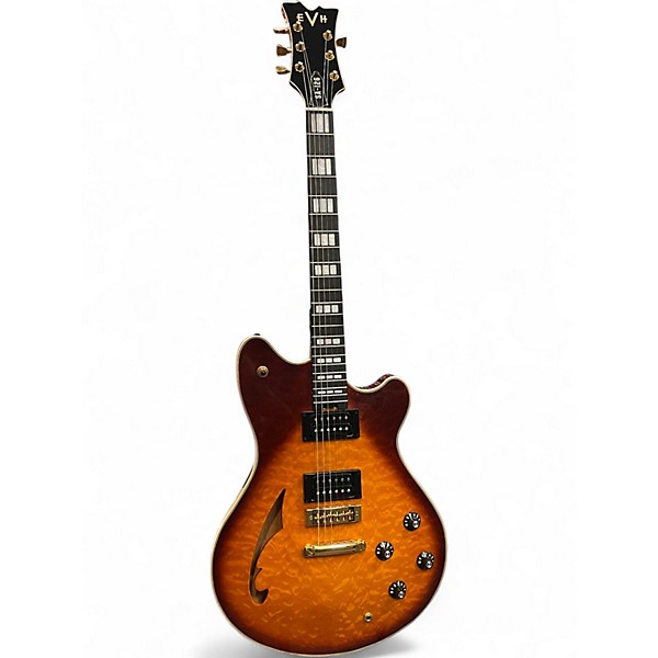 Used 2024 Evh SA-126 Special QM Tobacco Sunburst Hollow Body Electric Guitar