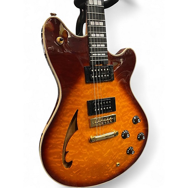 Used 2024 Evh SA-126 Special QM Tobacco Sunburst Hollow Body Electric Guitar