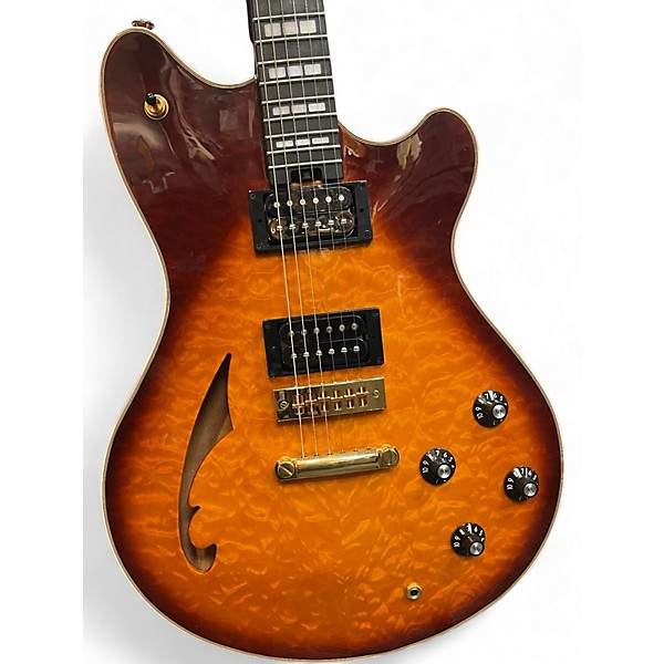 Used 2024 Evh SA-126 Special QM Tobacco Sunburst Hollow Body Electric Guitar