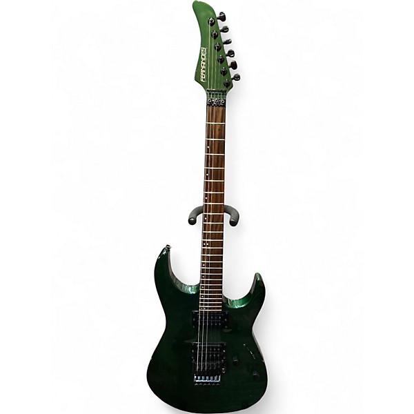 Used Fernandes REVOLVER Green Solid Body Electric Guitar