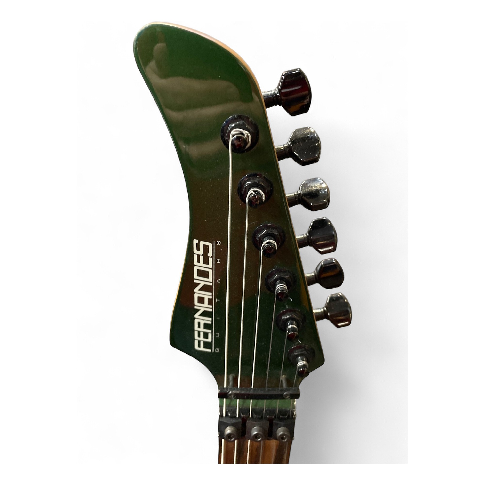 Used Fernandes REVOLVER Green Solid Body Electric Guitar Green